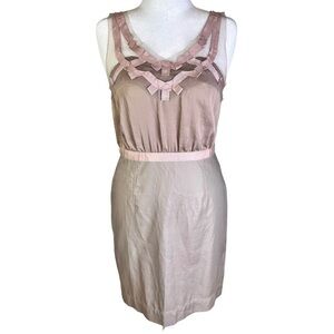 LOFT Sleeveless V-Neck Sheath Dress Size 10